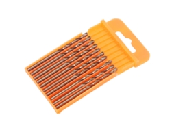 10pcs Broca Hss Ti Plating 3.0mm Com Caule Paralelo E Sulco Espiral Para Perfuração De Chapas