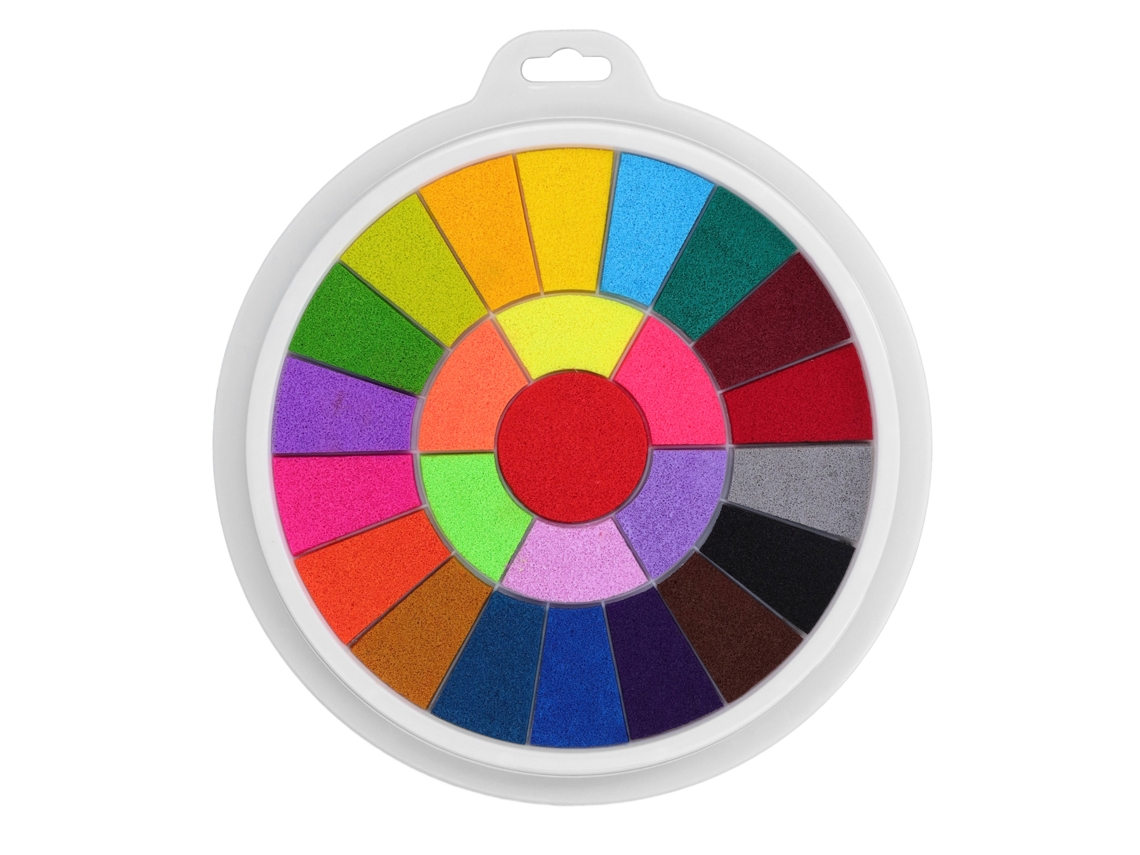 Ats tinta para Selos 25 Cores Lavável com Potente Poder de Coloração para Crianças, Manualidades e Cartões Diy