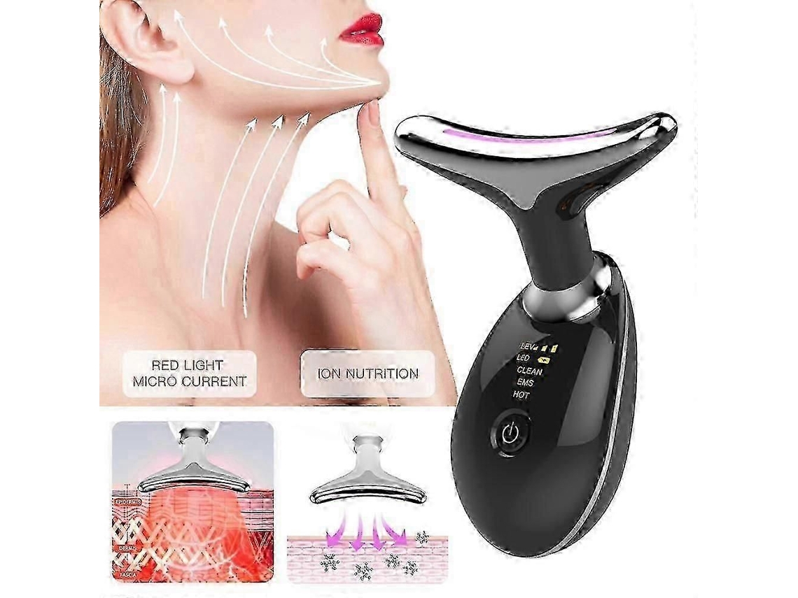 Aparelho de Beleza para Rosto e Pescoço, Massageador Elétrico Facial Pescoço com 3 Modos Funcionamento. GOKOCO