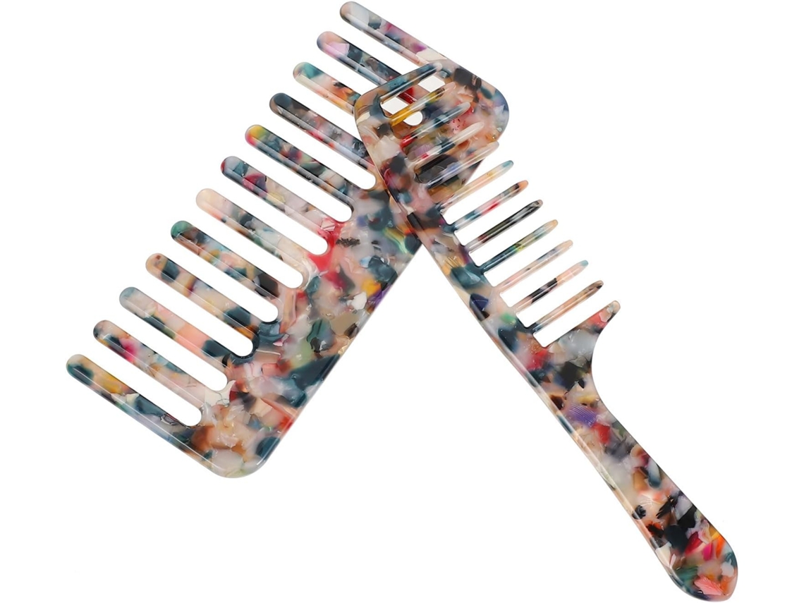 Caneta de acetato de 2 peças com dentes longos, destaca-se suavemente sem empurrar, adequada para