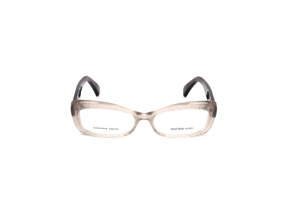 Armação de Óculos Feminino Alexander Mcqueen Amq-4203-K6M Cinzento Bege