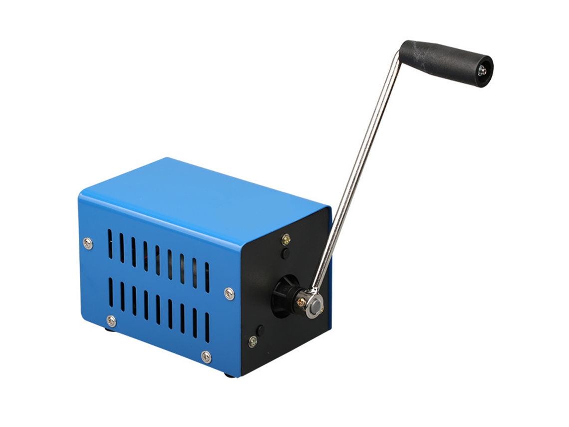 Dínamo manual AQUAFORGE de alto desempenho para emergências, gerador leve e compacto