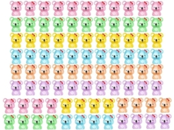 Lote De 90 Mini Estatuetas De Koala Coloridas Em Resina, Perfeitas Para Decoração De Jardim,