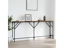 Vidaxl Mesa Consola 180x23x75 Cm Derivados De Madeira Carvalho Fumado
