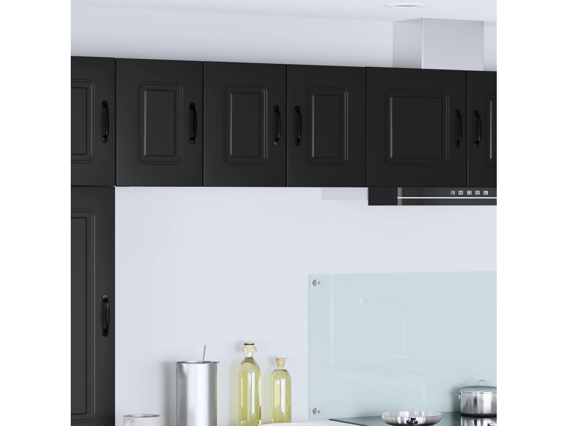Vidaxl Painel De Lava-louça Kalmar Preto 30 X 31 X 40 Cm