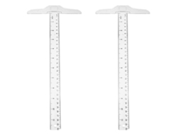 Régua T De Plástico 30cm Para Desenho E Projeto Escolar