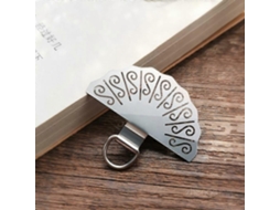 Cordão De Metal Para Celular Em Formato De Leque Com Aba Para Fixação Em Celular Universal