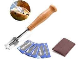 Faca de Baguete de Pão Ferramenta de Corte de Cortador Faca de Padeiro para Massa Faca de Baguete com 5 Lâminas para Pão Diy