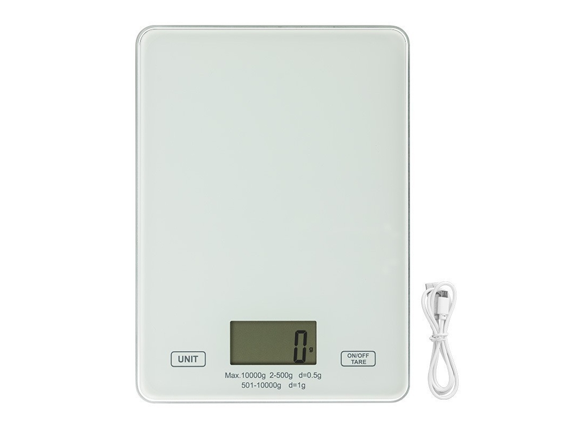 Balança De Cozinha Digital Alta Precisão Com Plataforma Vidro, 5kg/1g, Função Tara, Desligamento Automático - Perfeita Para Cozinhar, Assar, Grelhar