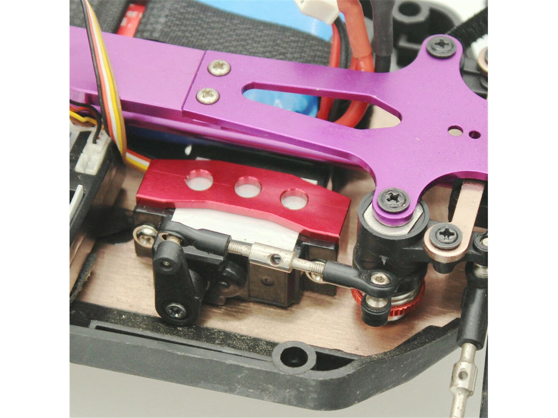 Suporte de Servo Metálico Azul Atualizado para Peças de Modelos de Veículos Rc Wltoys 144001 144010 124018 124019 MDUG