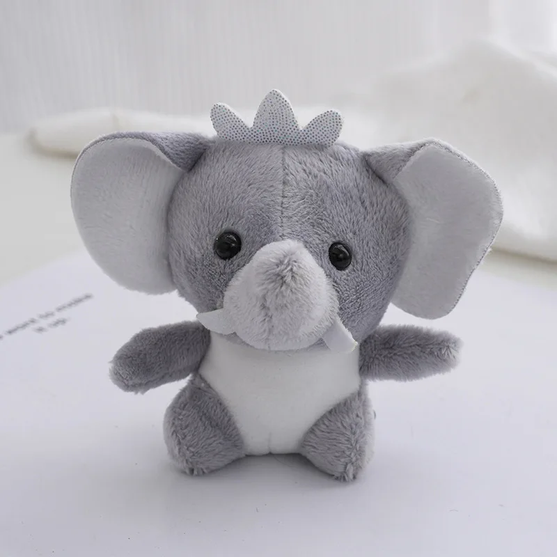 Chaveiro de Pelúcia de Elefante de 10 Cm, Lembrança do Zoológico . MDUG (cinza)