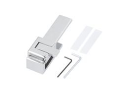 Fechadura de Porta de Vidro Primerox, U-shaped, ajustável, com acessórios completos para banheiro S/MARCA