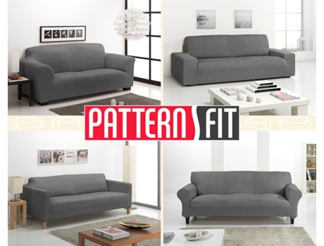 Capa Elástica de Sofá de 3 Lugares Tokyo Cinza — Para Sofá de 3 Lugares | 180-240cm