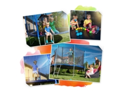 Cama Elástica Infantil De Jardim 140 Cm 4,5 Pés Neo Sport
