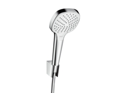 Conjunto De Suporte De Duche Hansgrohe Croma Select E Vario Com Mangueira De Duche De 125 Cm, 26425400, Branco/cromo