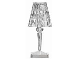 Luminária De Mesa De Cristal Led Com 3 Cores, Sensor De Toque, Recarregável, Dimmer, Lâmpada De Cabeceira Para Decoração De Quarto Sloomoose