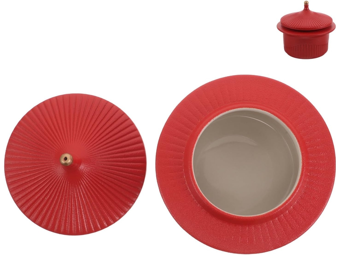 Pote Hermético De Cerâmica Cabilock 300ml Para Chá, Café E Açúcar, Com Design Clássico, Fácil De Limpar E Com Alça Para