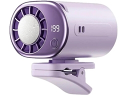 Ventilador Portátil De Carro Com Duas Cabeças, 12v, Com Clipe Para Exibição De Ar Condicionado Roxo