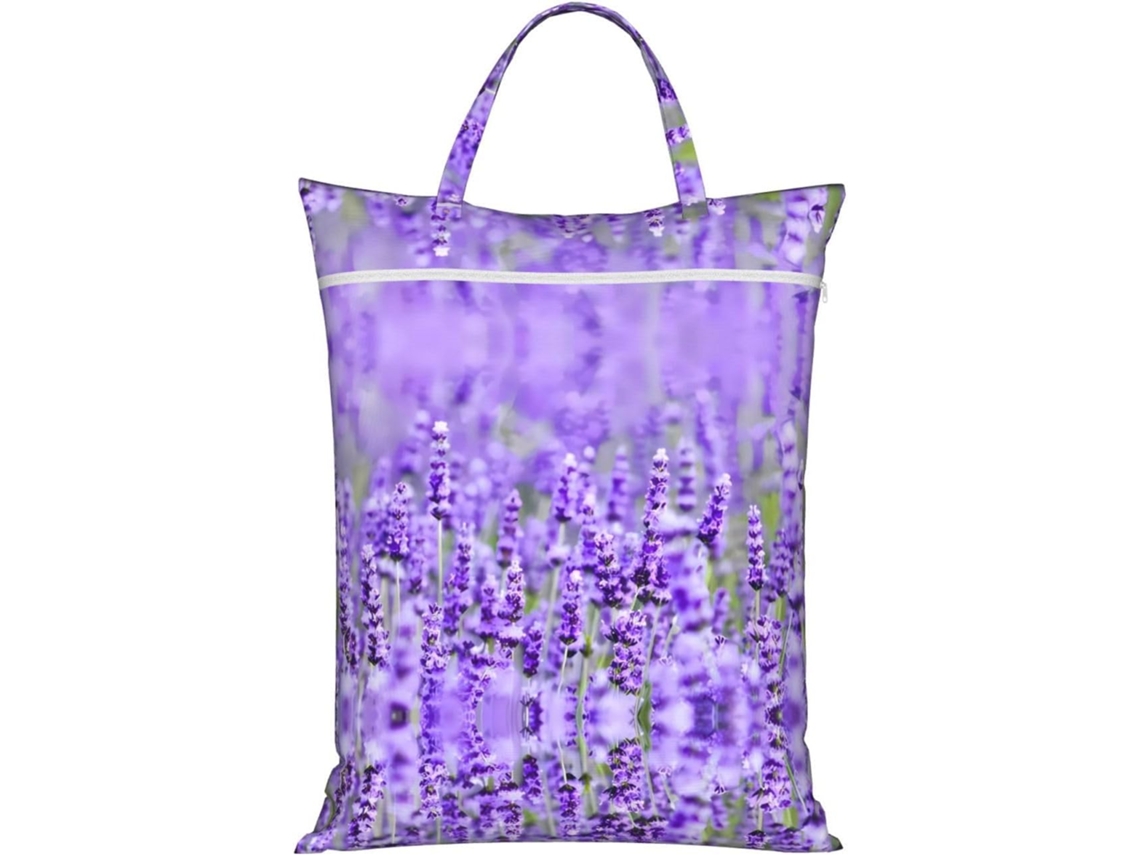 Saco De Roupa Suja Roxo Lavanda Para Viagem, Com Zíper E Alça, Saco