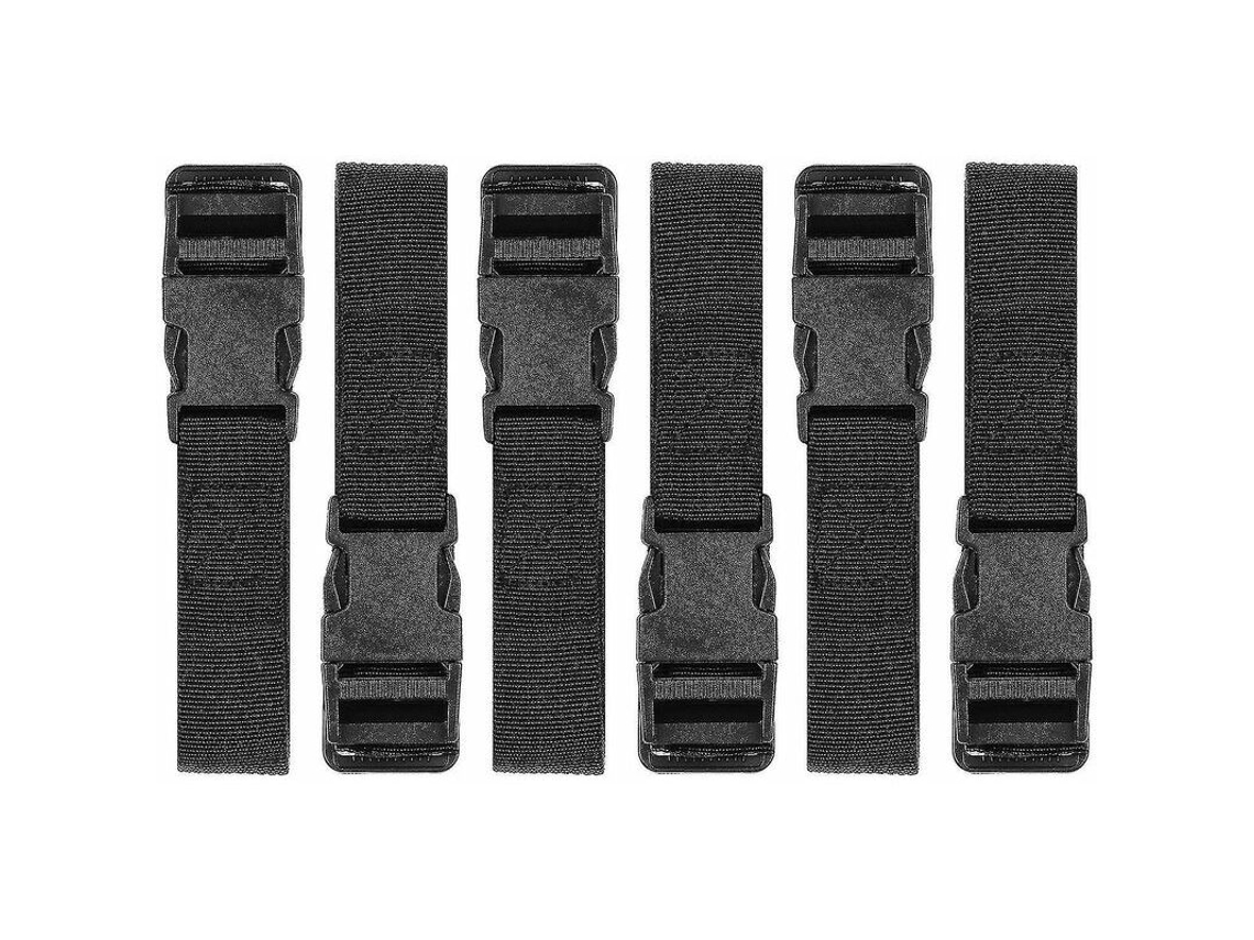 Pacote Com 6 Bolsas De Viagem De Nylon Com Fivela Rápida E Alças Úteis Para Viagens Aquaforge
