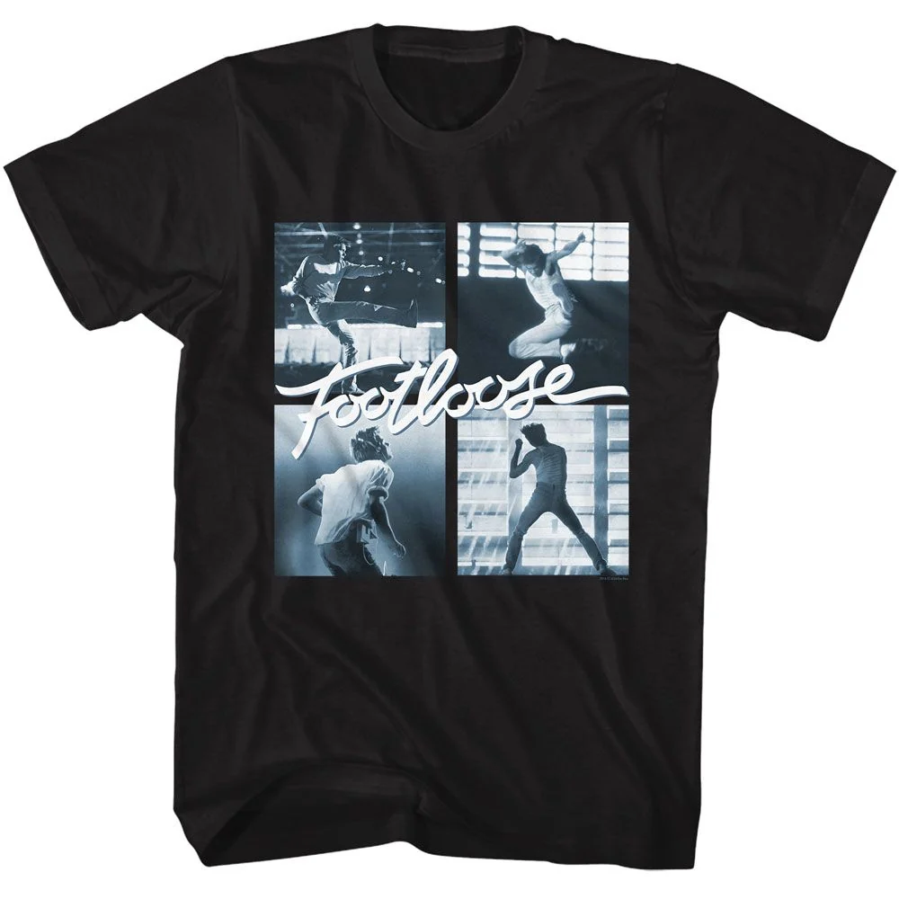 Rockinstone Footloose Square Dance Black T-shirt Size:m