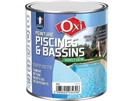 Tinta Para Piscina Oxi 2,5 L Azul Acetinada Específica Duas Camadas