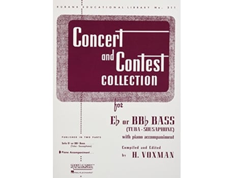 Livro CONCERT CONTEST COLLECTION TUBA PA de H Voxman (Inglês)