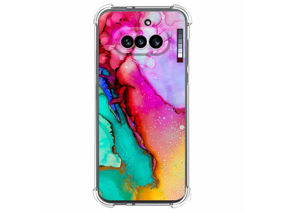Capa Tumundosmartphone De Silicone À Prova De Choque Para Nothing Phone 4a 5g Com Estampa De Mármore 15 Padrões
