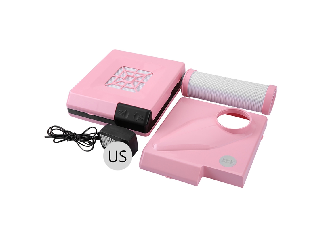 Aspirador de pó para unhas 2 em 1 com potente motor de 60W.