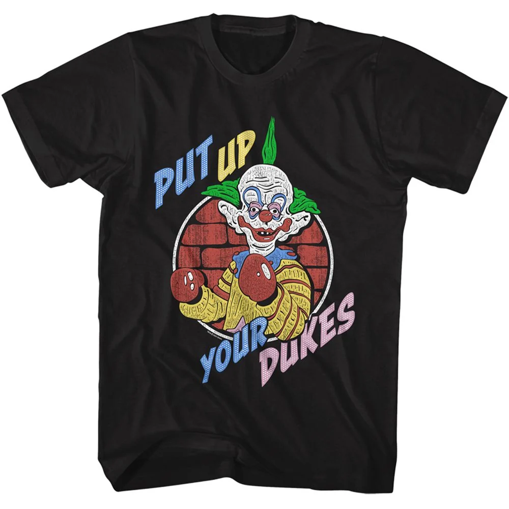 Rockinstone Killer Klowns Put Up Your Dukes Black Adult T-shirt Size:xl