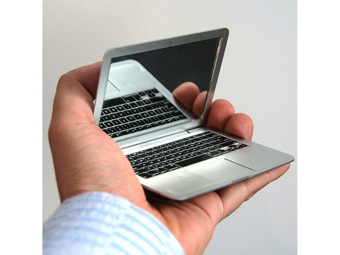 Mini Notebook De Bolso Espelho Computador Portátil Casa Espelhos