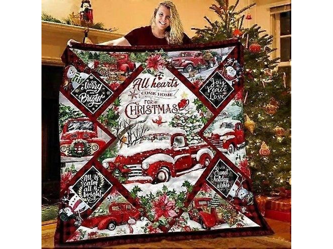 Manta De Flanela Para Decoração De Natal, Macia, Ideal Para Presentear Ou Decorar O Sofá Hengjian (dh 144)