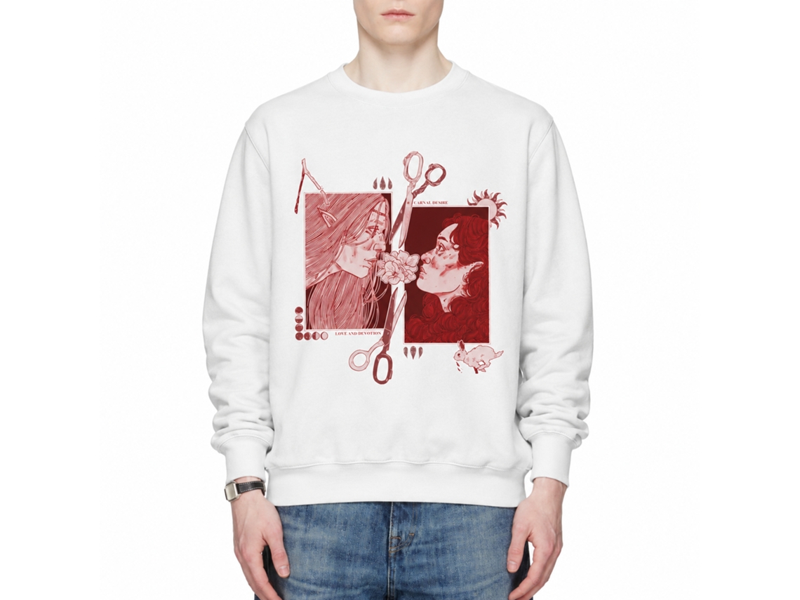 Rockinstone Love And Devotion Classic Sweatshirt Unique Designer Style