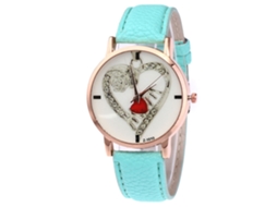 Reloj Unisex Niños Niñas Correa Cuero Pu Casual De Moda (verde Menta)