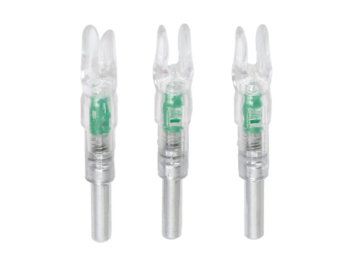 3 Nocks Iluminados, Plástico, Verde | S/MARCA