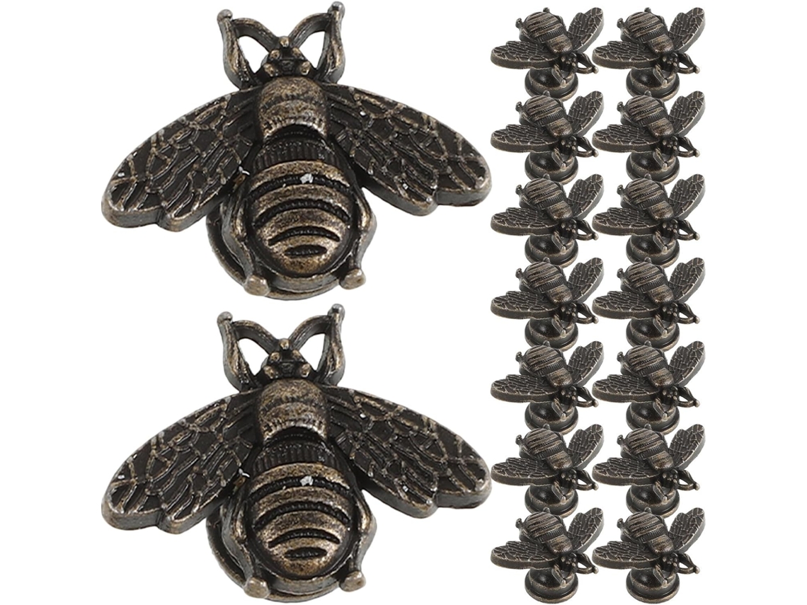 Puxadores Decorativos Dechous Em Liga De Zinco, 20 Peças Com Design De Abelha, Estilo Moderno, Resistentes E Fáceis De