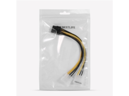 Adaptador De Cabo De Alimentação Gráfico De 16cm 5 Polegadas 8 Pin Pci Masculino Para Duplo Lp4 4pin Ide