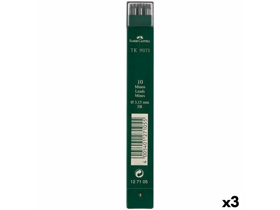 Recarga de Mina FABER-CASTELL Tk9071 5B 3,15 Mm 3 Unidades