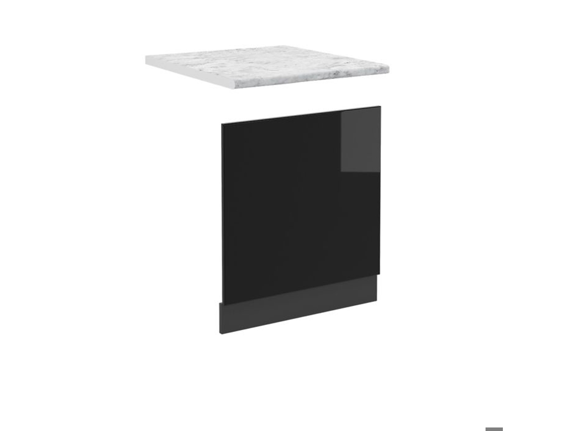 Fachada R-Line, 45 cm, Mármore PT, Preto Alto Brilho, Vicco