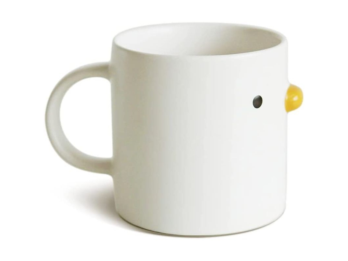 Caneca de Café Nova Line com Design de Galinha Engraçado | S/MARCA