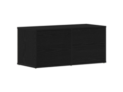 Conjunto 1 Gabinete Para Tv Vidaxl Preto Derivados De Madeira (80 X 34 X 36 Cm)