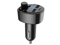 Transmissor Fm YIZHOOD G67 Leitor de Mp3 Bluetooth 5.0 Pd Type-C Dual Usb Preto