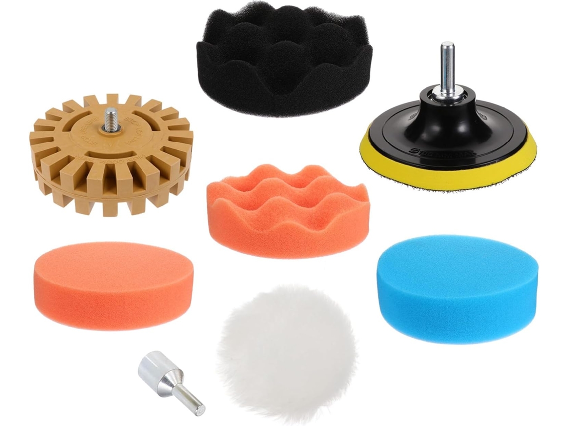 Conjunto De 8 Peças Borracha E Esponja Para Remover Decalques