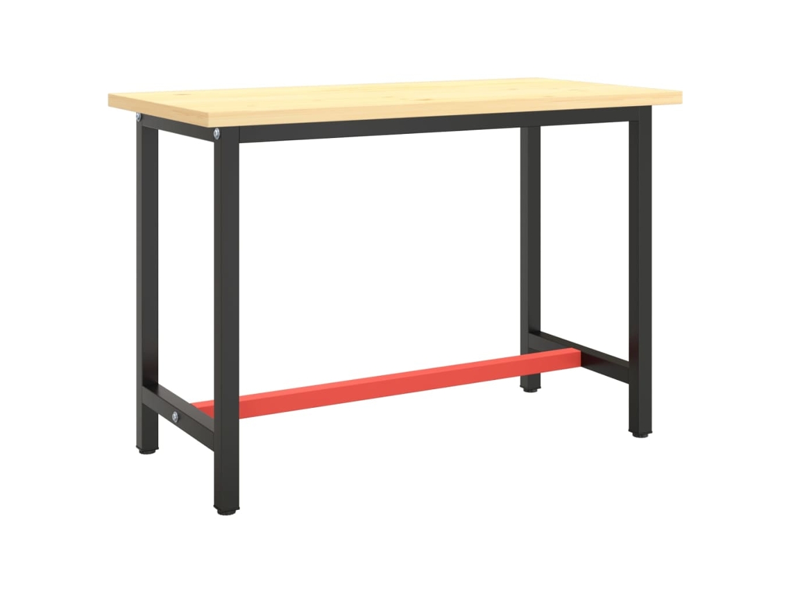 Estrutura para bancada 110x50x79 cm metal preto e vermelho mate MAISON EXCLUSIVE