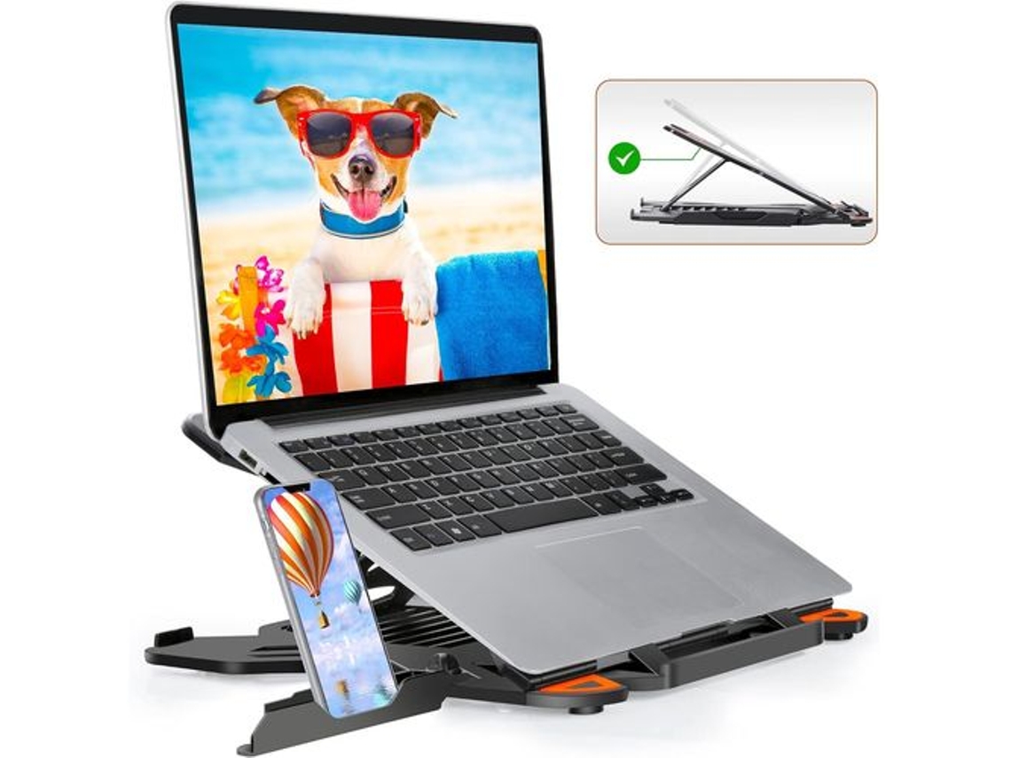 Suporte De Mesa Para Laptop, Suporte Dobrável Para Laptop, Suporte Ajustável Para Computador, Suporte Vertical Brilvibera