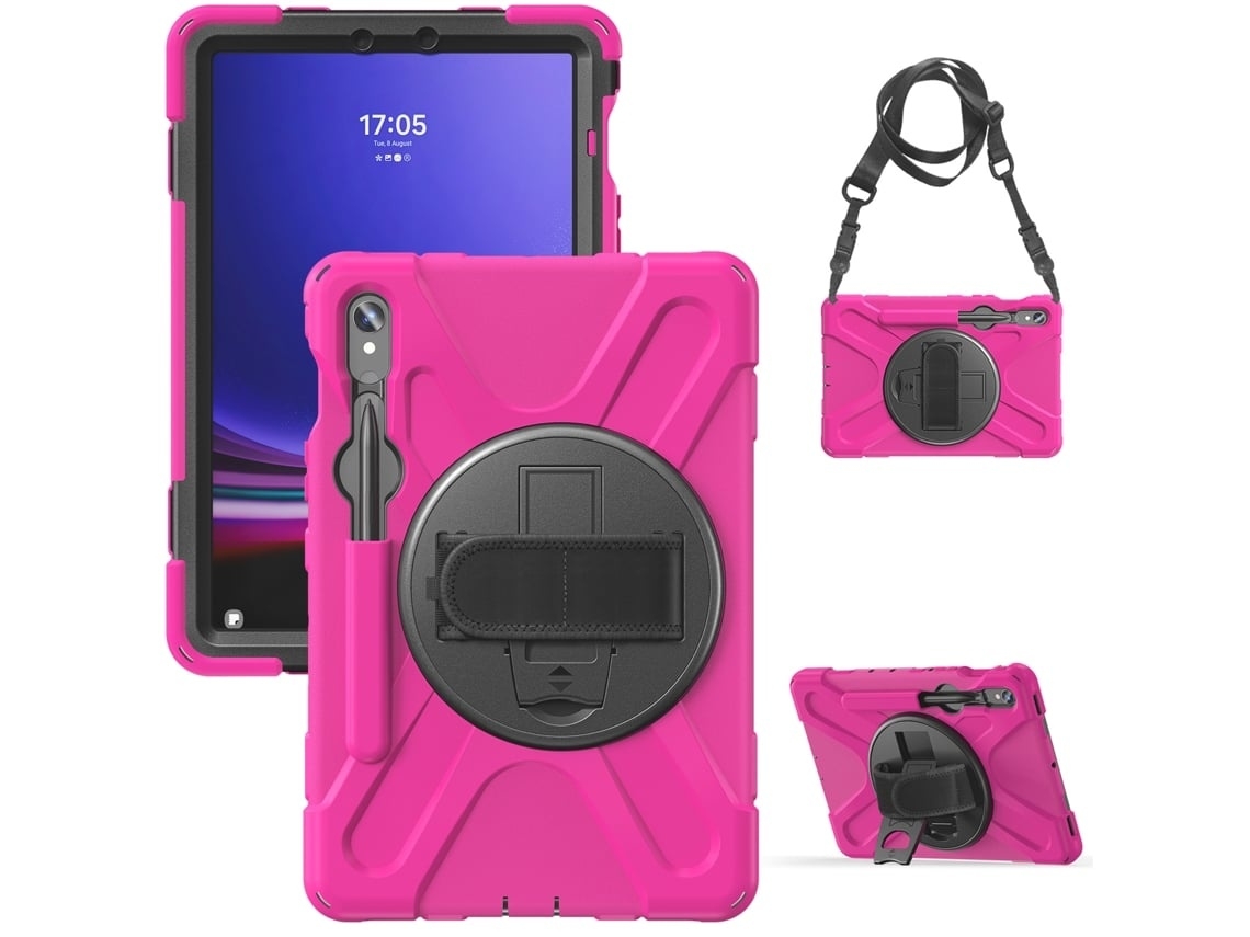 Capa Para Tablet Lurelia, Compatível Com Samsung Galaxy Tab A9 8.7, Rosa, Tpu, Proteção Antiquedas, Suporte Para Caneta