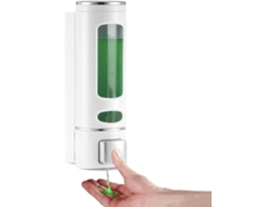 Dispensador Sabão Parede Branco 400ml Sem Furo, para Banheiro/cozinha ZYBLSSBB