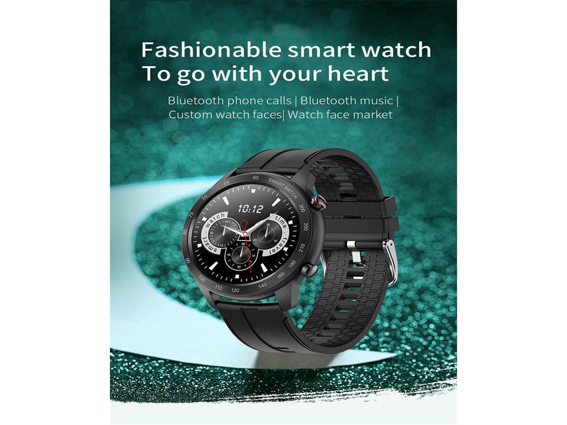 Smartwatch YIZHOOD Te390 Monitor de Frequência Cardíaca Ip68 À Prova de Água Prata