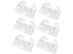 Guias De Gaveta Ganazono Com Design Elegante, 6 Peças De Reposição Em Plástico Branco Para Guarda Roupas E Restauração