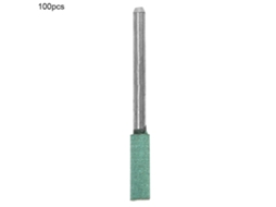 Kit De 100 Brocas De Polimento Com Cabeça De Borracha Verde, Cabo De 3mm, Cilíndrico De 4mm Para Esmeril